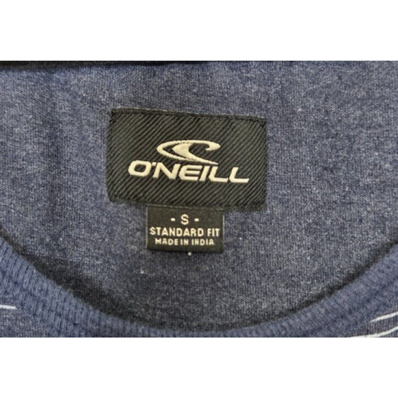 O'neill Men Tank Top Small Navy Highline Yarn Dye Stripe Knit Standard Fit Beach - Picture 4 of 8